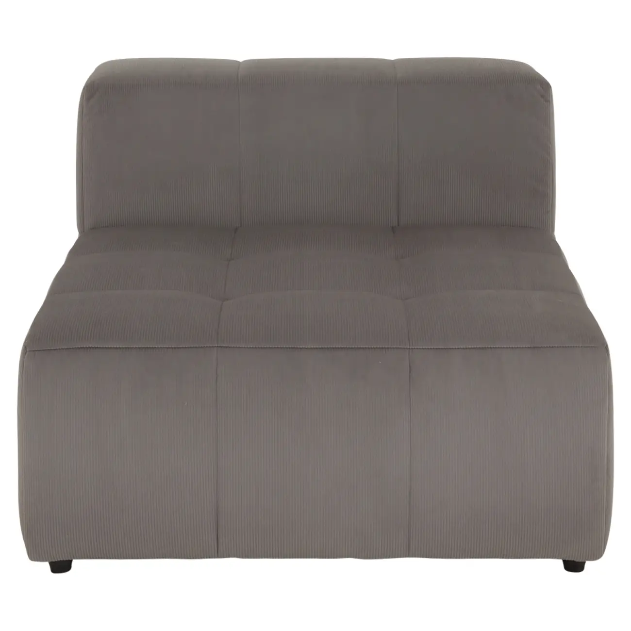 SOFÁ MODULAR 1 LUGAR SOFO - VELVET COTELÊ CINZA - Foto 2