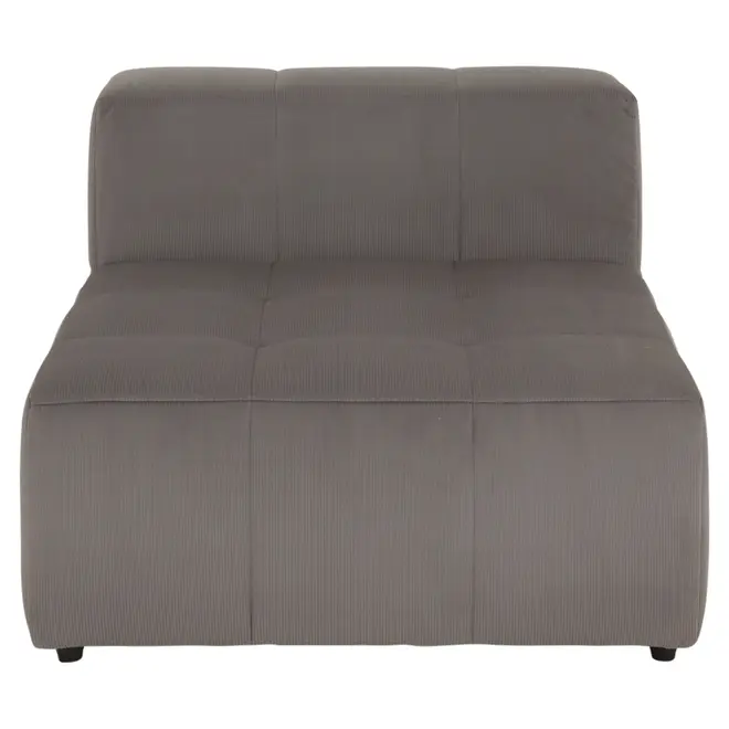 SOFÁ MODULAR 1 LUGAR SOFO - VELVET COTELÊ CINZA - Foto 2