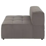 SOFÁ MODULAR 1 LUGAR SOFO - VELVET COTELÊ CINZA - Foto 3
