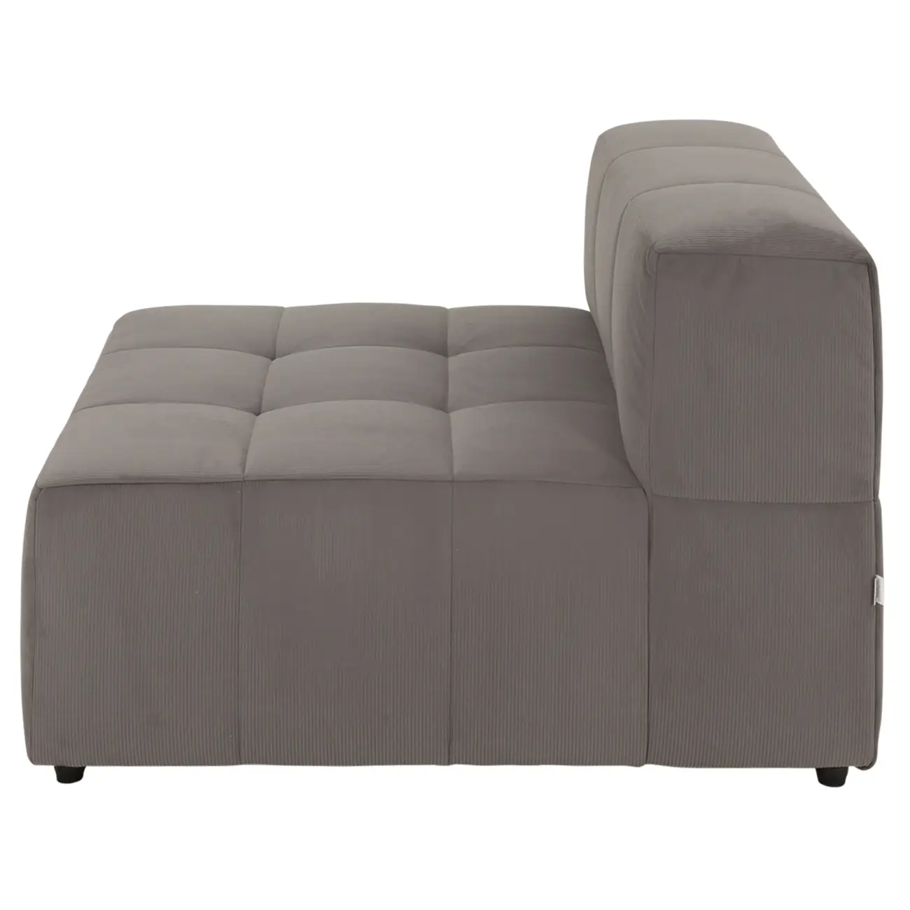 SOFÁ MODULAR 1 LUGAR SOFO - VELVET COTELÊ CINZA - Foto 3
