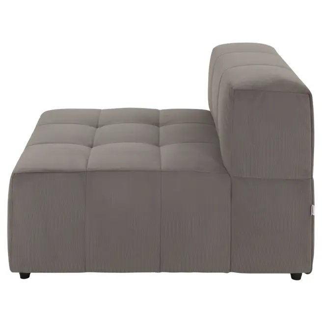 SOFÁ MODULAR 1 LUGAR SOFO - VELVET COTELÊ CINZA - Foto 3