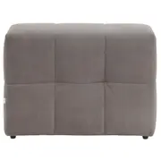 SOFÁ MODULAR 1 LUGAR SOFO - VELVET COTELÊ CINZA - Foto 4