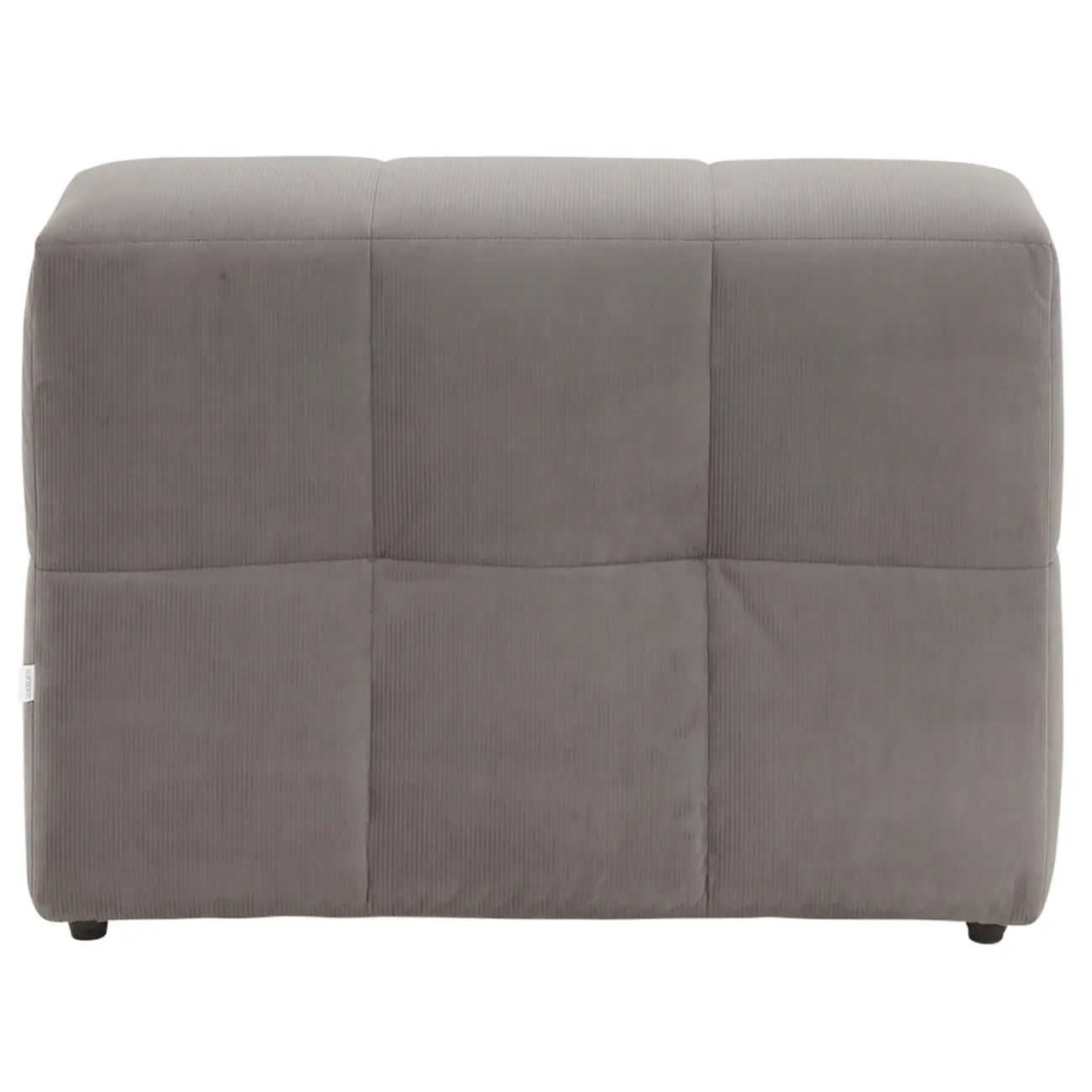 SOFÁ MODULAR 1 LUGAR SOFO - VELVET COTELÊ CINZA - Foto 4