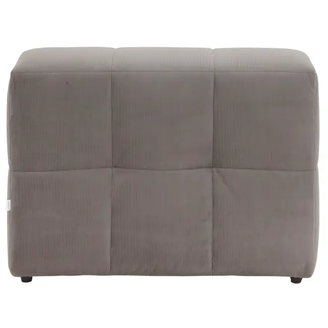 SOFÁ MODULAR 1 LUGAR SOFO - VELVET COTELÊ CINZA - Foto 4