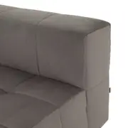 SOFÁ MODULAR 1 LUGAR SOFO - VELVET COTELÊ CINZA - Foto 6