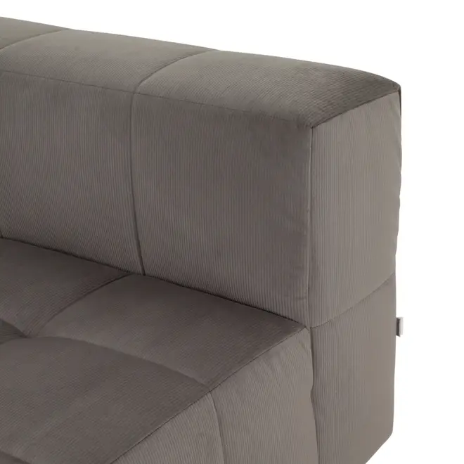 SOFÁ MODULAR 1 LUGAR SOFO - VELVET COTELÊ CINZA - Foto 6