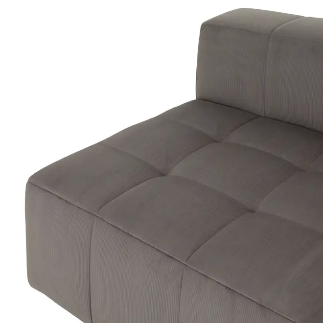 SOFÁ MODULAR 1 LUGAR SOFO - VELVET COTELÊ CINZA - Foto 7