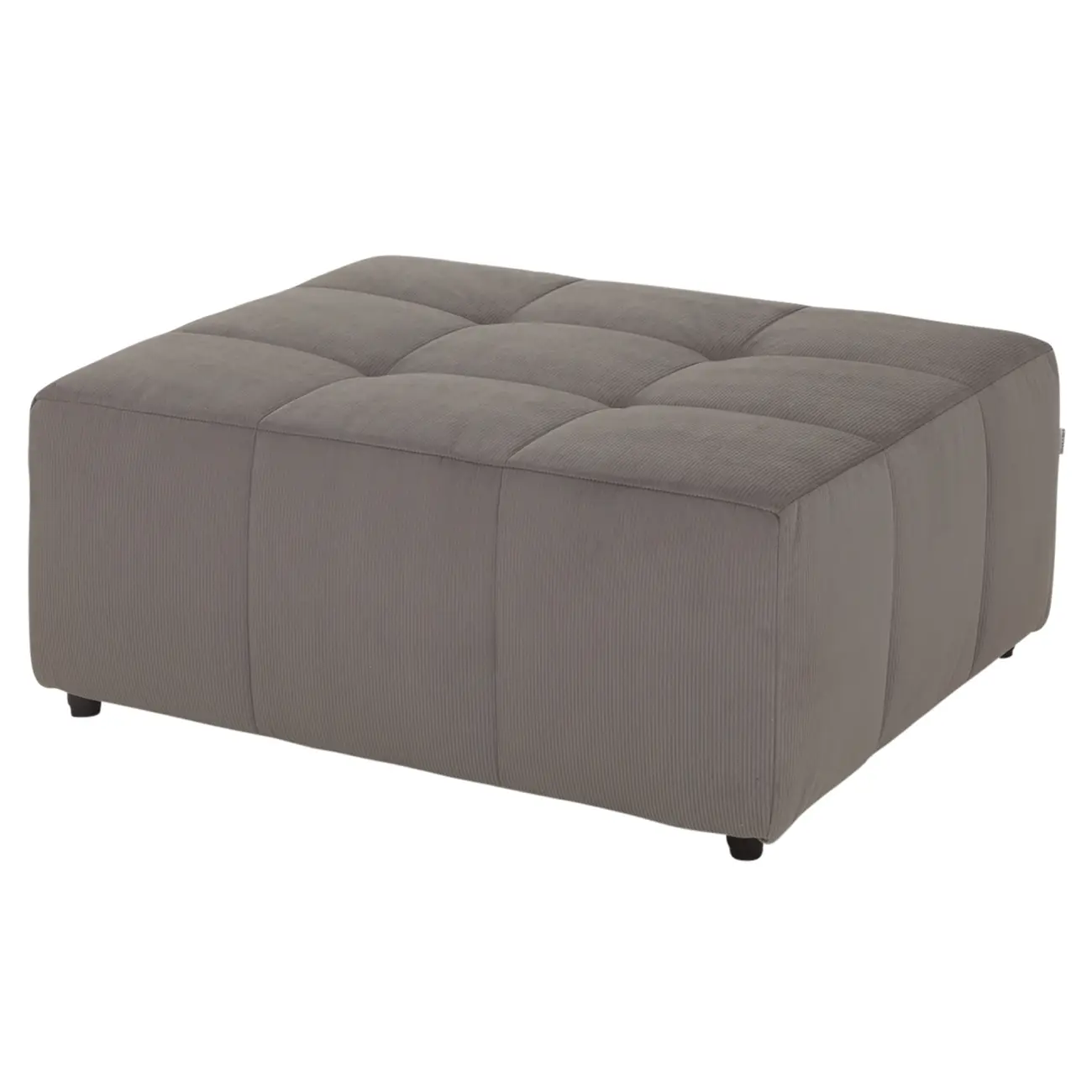 PUFF MODULAR SOFO - VELVET COTELÊ CINZA - Foto 1
