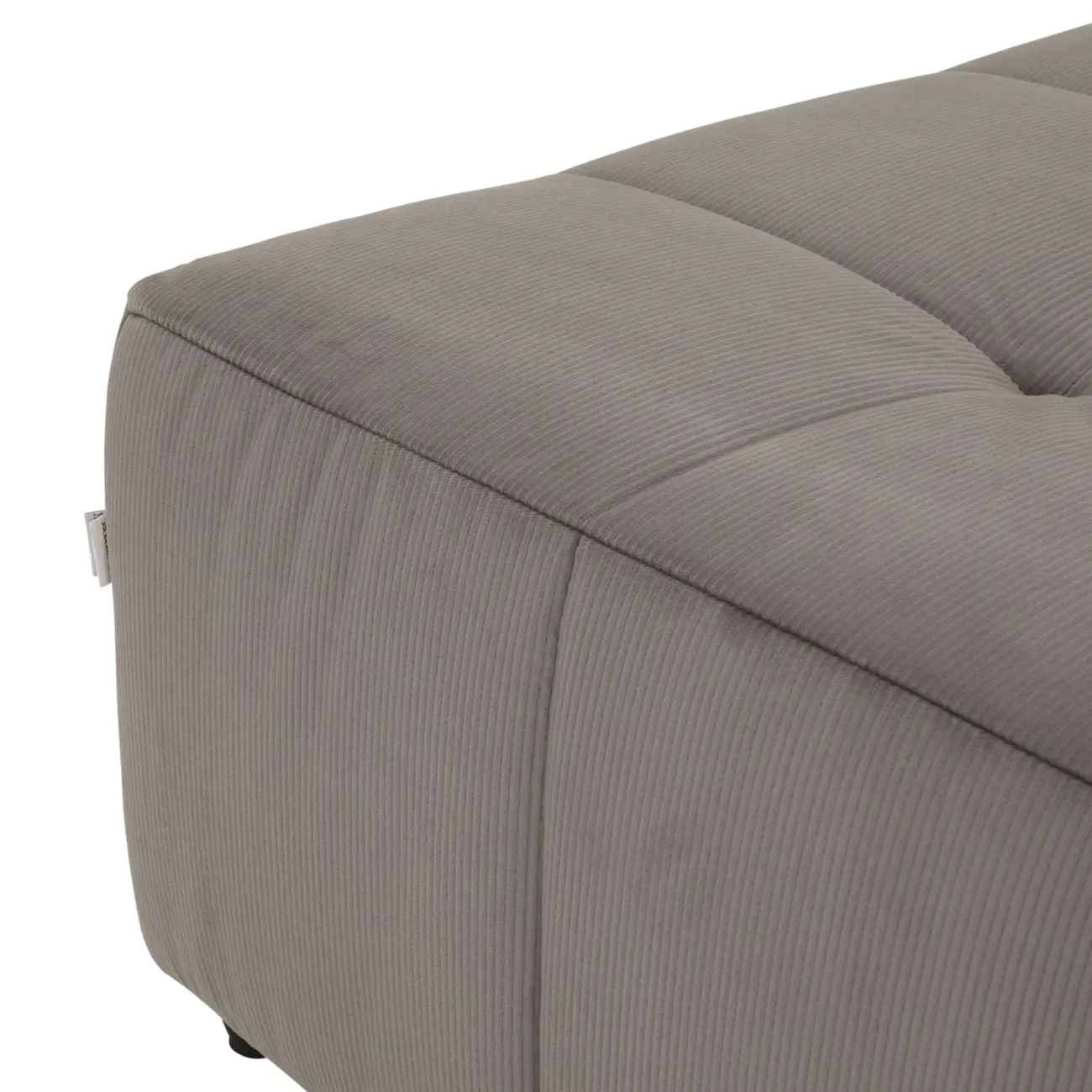 PUFF MODULAR SOFO - VELVET COTELÊ CINZA - Foto 4