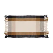 TAPETE 40 CM X 70 CM NUER - PRETO/CANELA DO CEILÃO - Foto 1