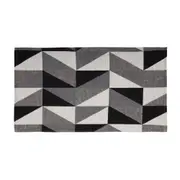 TAPETE 40 CM X 70 CM SCALING - PRETO/CINZA - Foto 1