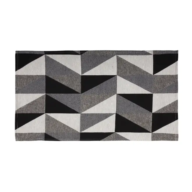 TAPETE 40 CM X 70 CM SCALING - PRETO/CINZA - Foto 1