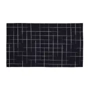 TAPETE 40 CM X 70 CM ALFENAS - AZUL ESCURO/BRANCO - Foto 1