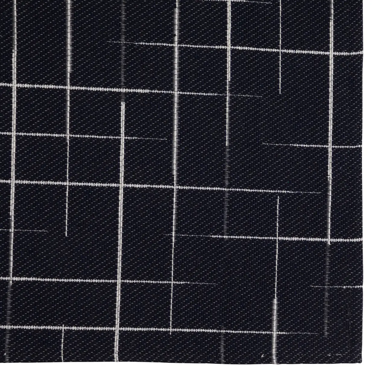 TAPETE 40 CM X 70 CM ALFENAS - AZUL ESCURO/BRANCO - Foto 2
