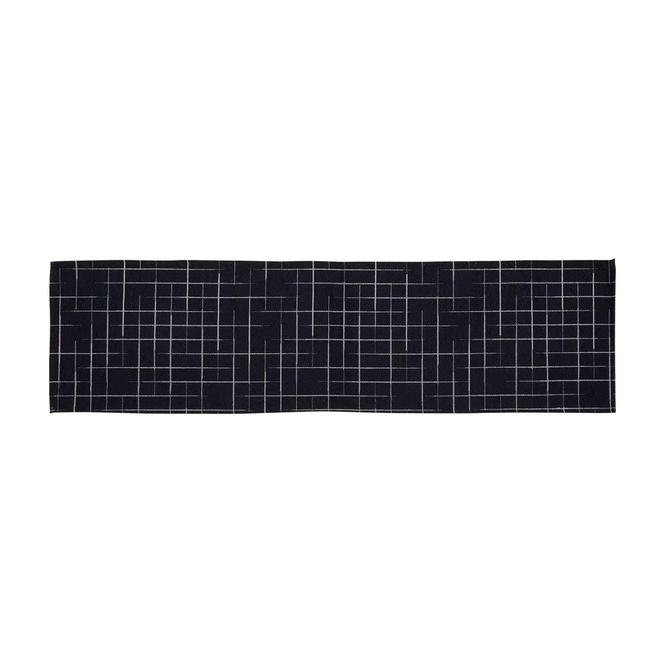 TAPETE 1,50 M X 40 CM ALFENAS - AZUL ESCURO/BRANCO - Foto 1
