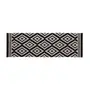 TAPETE 40 CM X 1,35 M GOMBE - PRETO/BRANCO - Foto 1