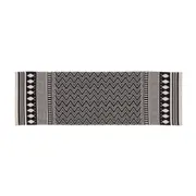 TAPETE 40 CM X 1,35 M DARAZO - PRETO/BRANCO - Foto 1