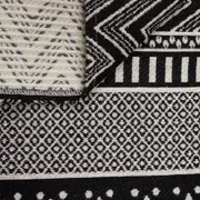 TAPETE 40 CM X 1,35 M DARAZO - PRETO/BRANCO - Foto 5