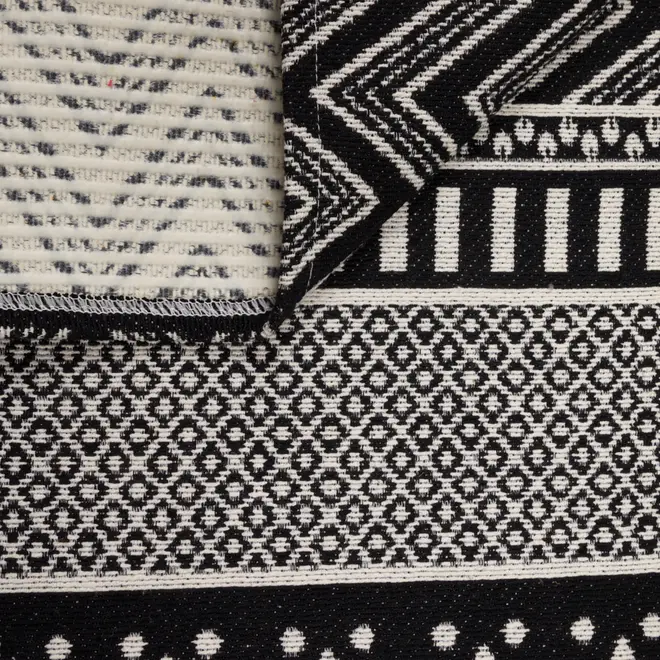 TAPETE 40 CM X 1,35 M DARAZO - PRETO/BRANCO - Foto 5