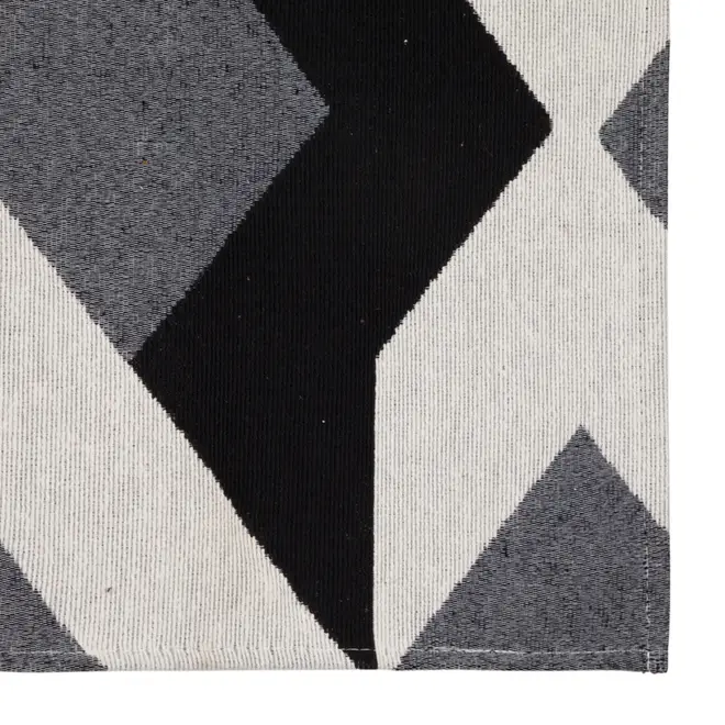 TAPETE 40 CM X 1,50 M VERZZO - PRETO/CINZA - Foto 2