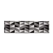 TAPETE 40 CM X 1,50 M SCALING - PRETO/CINZA - Foto 1