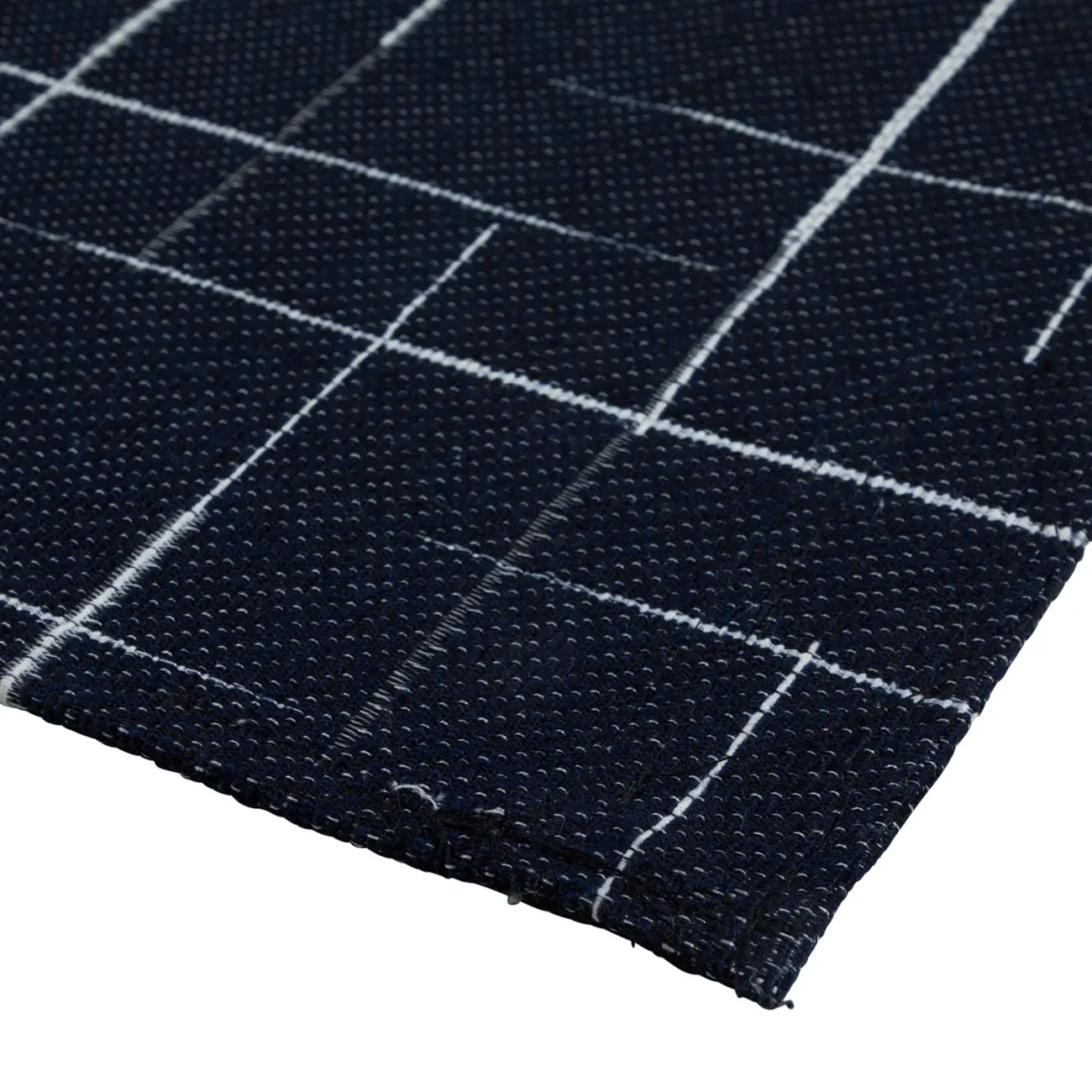 TAPETE 1,32 M X 2 M ALFENAS - AZUL ESCURO/BRANCO - Foto 4