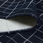 TAPETE 1,32 M X 2 M ALFENAS - AZUL ESCURO/BRANCO - Foto 5