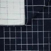 TAPETE 1,32 M X 2 M ALFENAS - AZUL ESCURO/BRANCO - Foto 6
