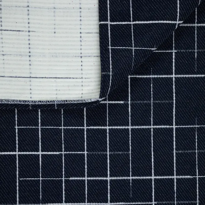 TAPETE 1,32 M X 2 M ALFENAS - AZUL ESCURO/BRANCO - Foto 6