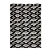 TAPETE 1,32 M X 2 M VERZZO - PRETO/CINZA - Foto 2