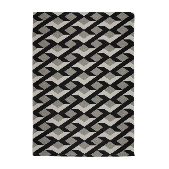 TAPETE 1,32 M X 2 M VERZZO - PRETO/CINZA - Foto 2