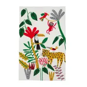 COLCHA JÚNIOR/SOLTEIRO INFANTIL 1,40 M X 2,20 M BICHARADA - OFF WHITE/ MULTICOR - Foto 2