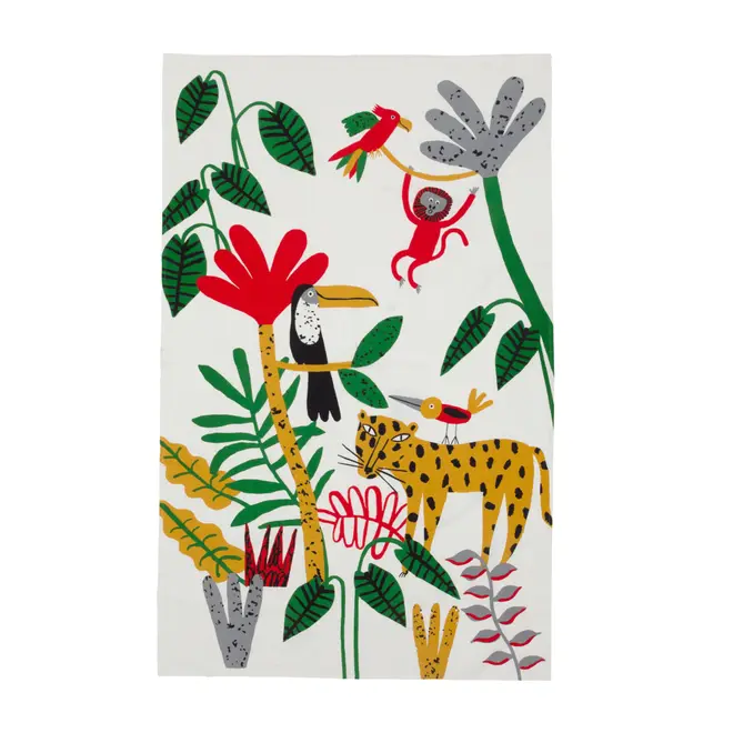 COLCHA JÚNIOR/SOLTEIRO INFANTIL 1,40 M X 2,20 M BICHARADA - OFF WHITE/ MULTICOR - Foto 2