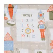 TAPETE MÊSVERSÁRIO ATIVIDADE 1,10 M X 1,10 M CRIAMUNDOS - CAMELO/MULTICOR - Foto 2