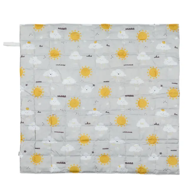 TAPETE MÊSVERÁRIO ATIVIDADE 1,10 M X 1,10 M CIEL - CINZA/MULTICOR - Foto 5