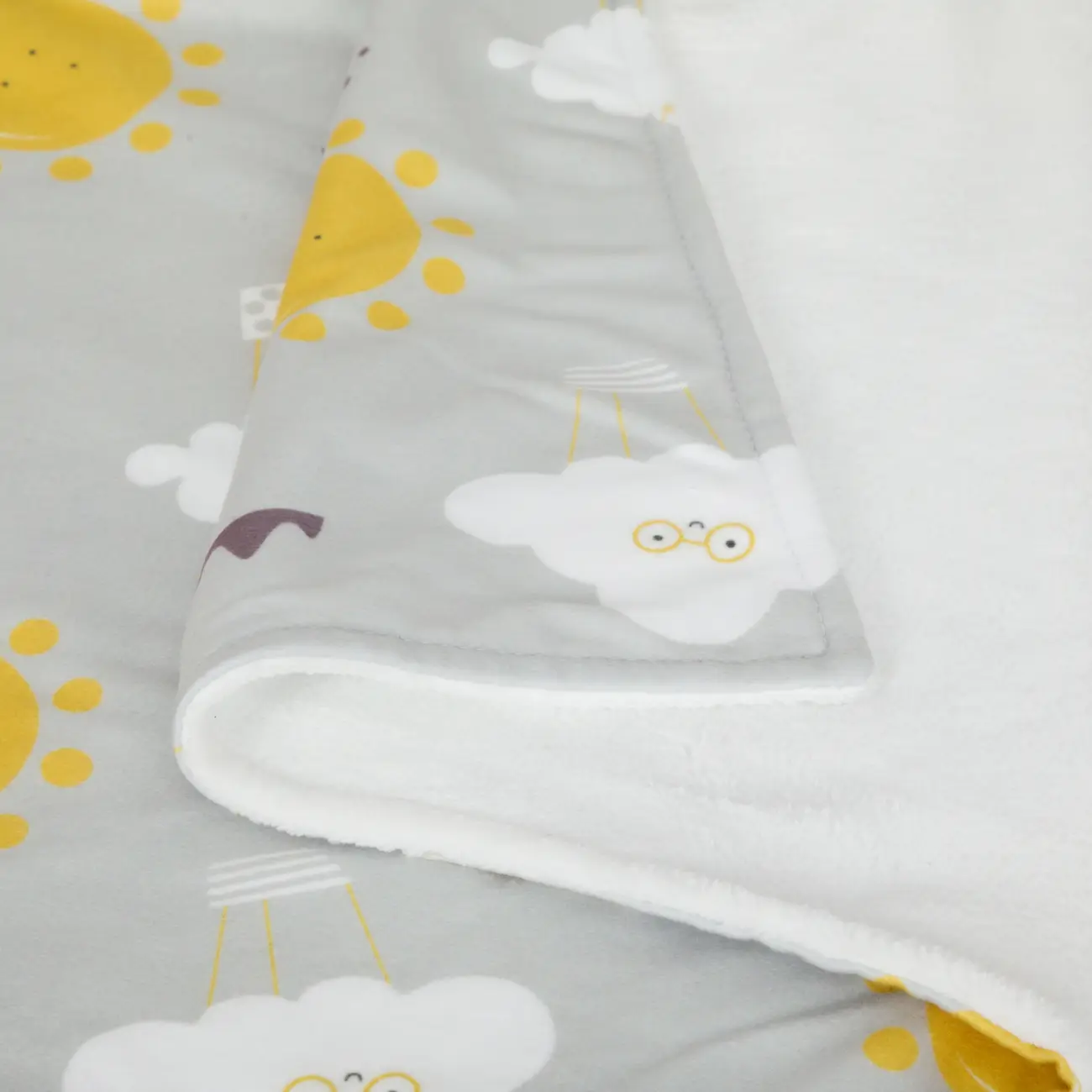 MANTA PARA BEBÊ 70 CM X 90 CM CIEL - CINZA/MULTICOR - Foto 2