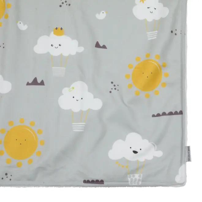 MANTA PARA BEBÊ 70 CM X 90 CM CIEL - CINZA/MULTICOR - Foto 4