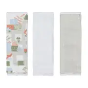 KIT TOALHA DE BOCA 25 CM X 25 CM COM 3 CRIAMUNDOS - CAMELO/MULTICOR - Foto 2