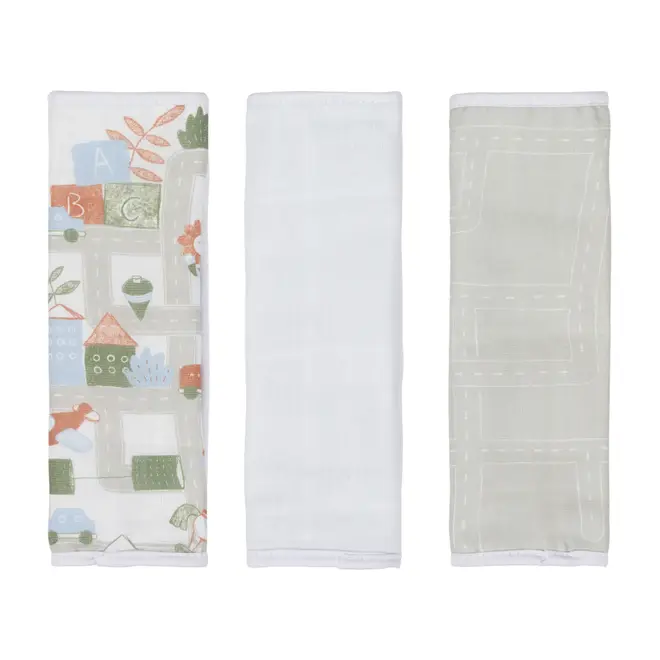 KIT TOALHA DE BOCA 25 CM X 25 CM COM 3 CRIAMUNDOS - CAMELO/MULTICOR - Foto 2