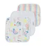 KIT TOALHA DE BOCA 25 CM X 25 CM COM 3 ARCA-ÍRIS - CORES CALEIDOCOLOR - Foto 1