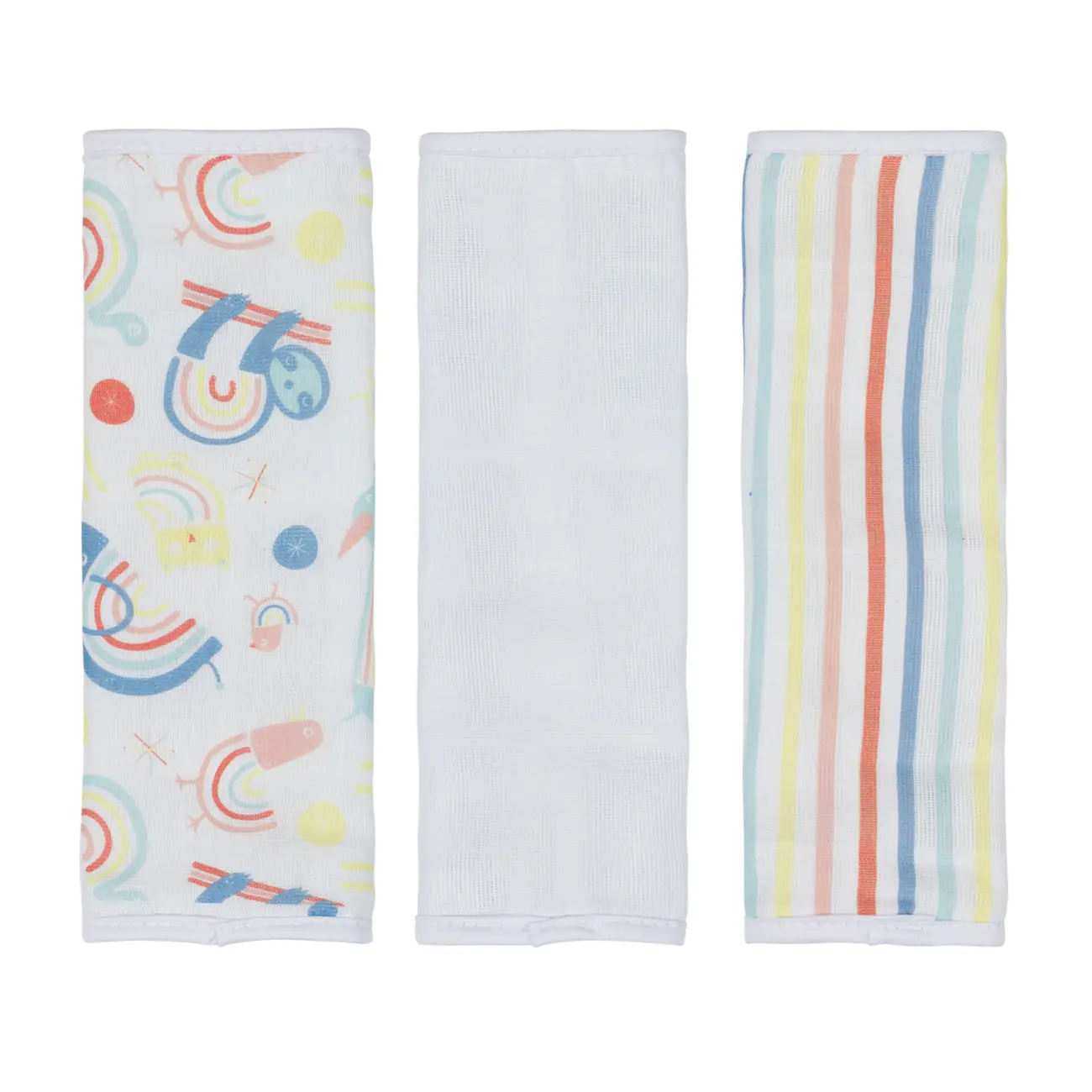 KIT TOALHA DE BOCA 25 CM X 25 CM COM 3 ARCA-ÍRIS - CORES CALEIDOCOLOR - Foto 2