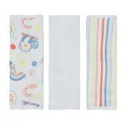 KIT TOALHA DE BOCA 25 CM X 25 CM COM 3 ARCA-ÍRIS - CORES CALEIDOCOLOR - Foto 2