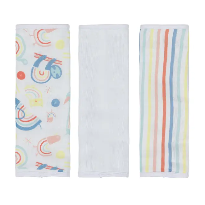 KIT TOALHA DE BOCA 25 CM X 25 CM COM 3 ARCA-ÍRIS - CORES CALEIDOCOLOR - Foto 2