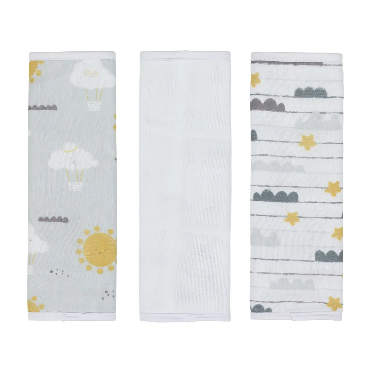 TOALHA DE BOCA 25 CM X 25 CM KIT COM 3 CIEL - CINZA/MULTICOR - Foto 2