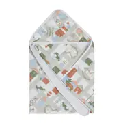 TOALHA FRALDA COM CAPUZ 80 CM X 80 CM CRIAMUNDOS - BRANCO/MULTICOR - Foto 2
