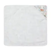 TOALHA FRALDA COM CAPUZ 80 CM X 80 CM CRIAMUNDOS - BRANCO/MULTICOR - Foto 3