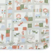 TOALHA FRALDA COM CAPUZ 80 CM X 80 CM CRIAMUNDOS - BRANCO/MULTICOR - Foto 5