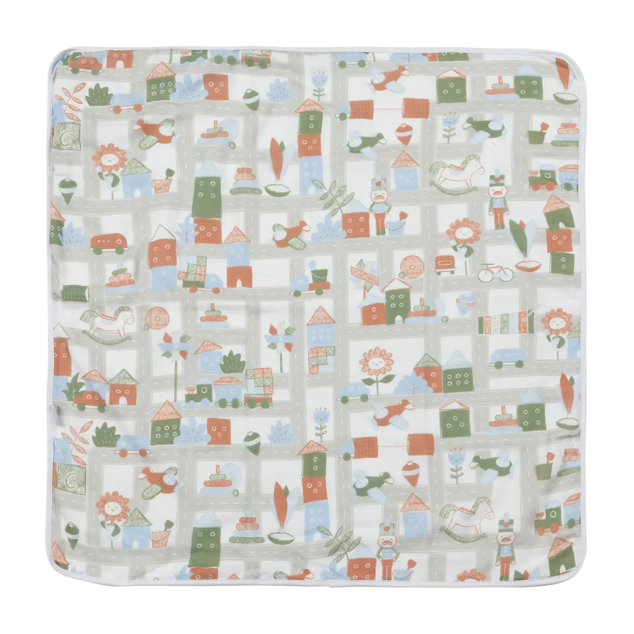 TOALHA FRALDA COM CAPUZ 80 CM X 80 CM CRIAMUNDOS - BRANCO/MULTICOR - Foto 6
