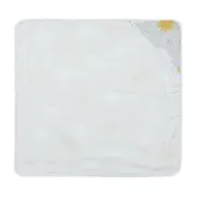 TOALHA FRALDA COM CAPUZ 80 CM X 80 CM CIEL - CINZA/MULTICOR - Foto 3