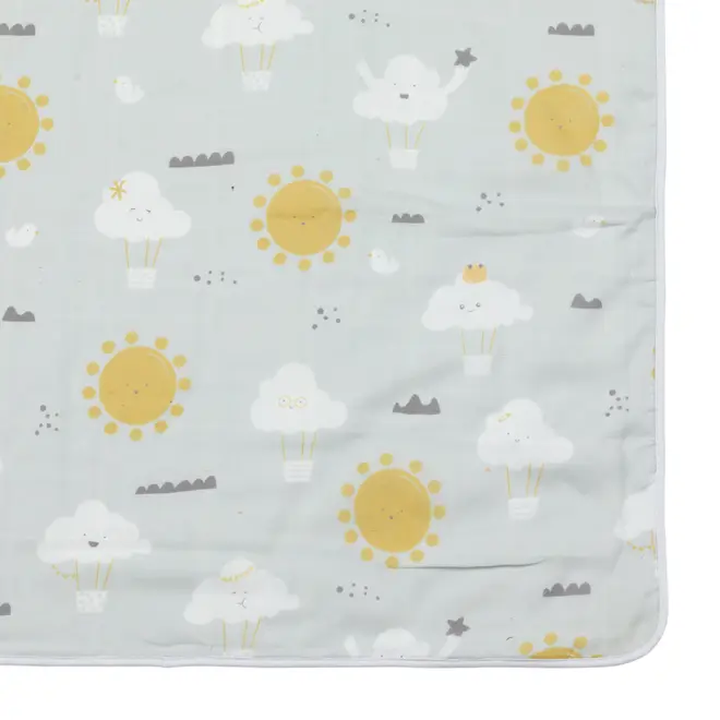 TOALHA FRALDA COM CAPUZ 80 CM X 80 CM CIEL - CINZA/MULTICOR - Foto 5